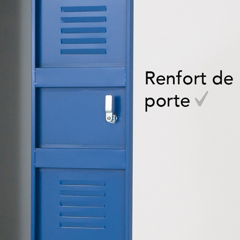 Vestiaire bi place 4 cases