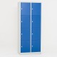 Vestiaires Multicases 8 cases portes bleues