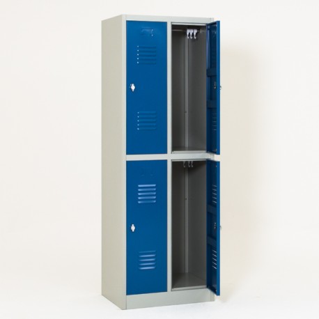 Vestiaire biplaces semi monobloc 4 casiers Vestiaire biplaces semi monobloc 4 casiers