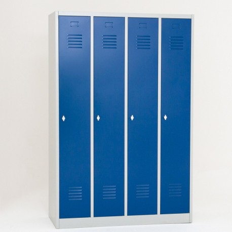 Vestiaire industrie propre semi monobloc 4 cases