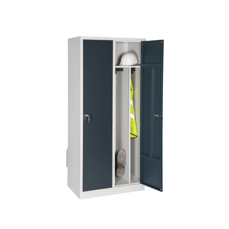 Vestiaire Chauffant Salissant Monobloc 2 Cases Vestimetal