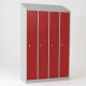 Vestiaire industrie propre 4 cases monobloc