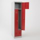 Vestiaire 2 portes en L monobloc