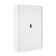 Armoire rideaux monobloc H195 L120 P46 cm coloris blanc