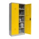 Armoire de sécurité pour produits dangereux / chimiques H195 x L92 x P42 cm - porte ouverte avec produits
