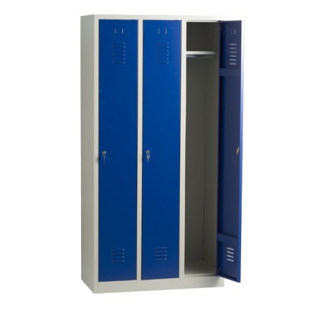 Vestiaire industrie propre 3 cases monobloc Vestiaire industrie propre 3 cases monobloc