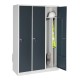 Vue générale du vestiaire chauffant 3 cases