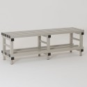 Vue d'ensemble du Banc vestiaire PVC milieux humides 1.5m