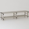 Vue d'ensemble du Banc vestiaire PVC milieux humides 2m