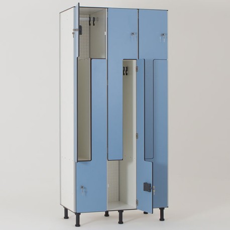 Vestiaire stratifié compact 6 cases