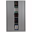 Armoire rideaux H195 x L120 x P46 cm aluminium