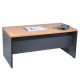 Bureau droit L160 x P80 x H73 cm plateau hêtre