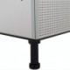 Zoom sur le pied du Vestiaire stratifié compact 4 cases