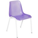 Chaise coque translucide violet