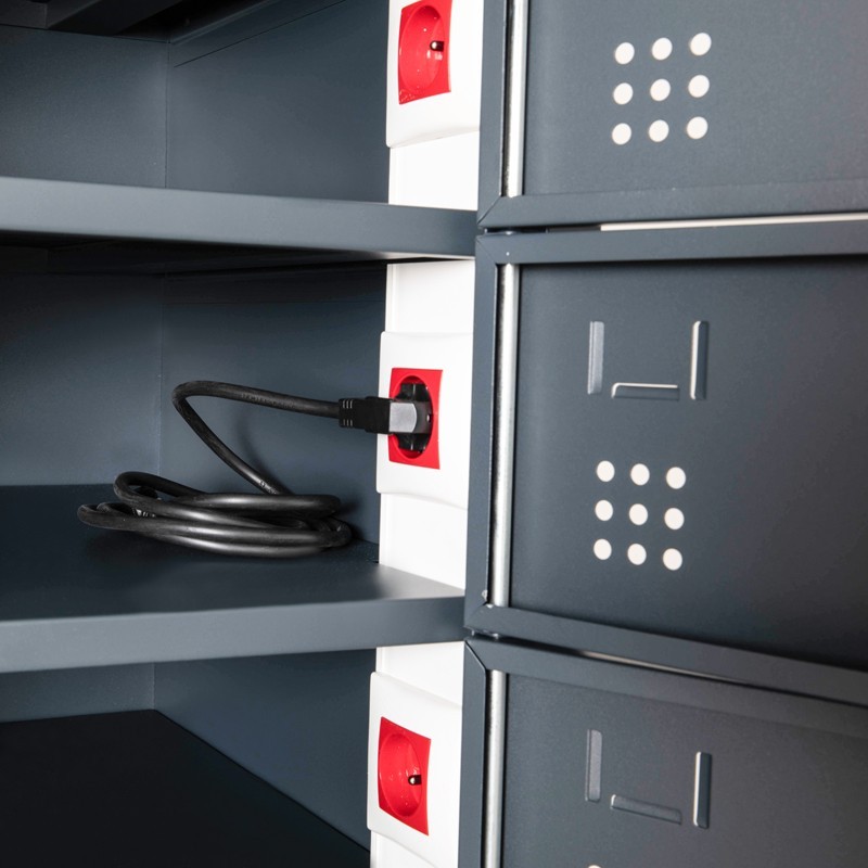 Armoire chargement d'ordinateurs portables 10 casiers Vestimetal