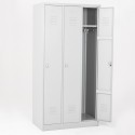 Vestiaire propre 3 cases Eco portes grises