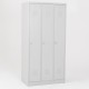 Vestiaire propre 3 cases Eco portes grises