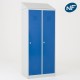 Vestiaire industrie salissante 2 cases monobloc