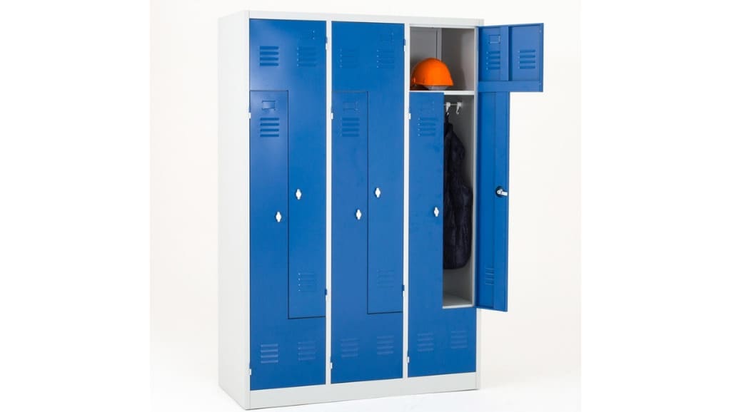 armoire métallique pour vestiaire 6 portes monobloc